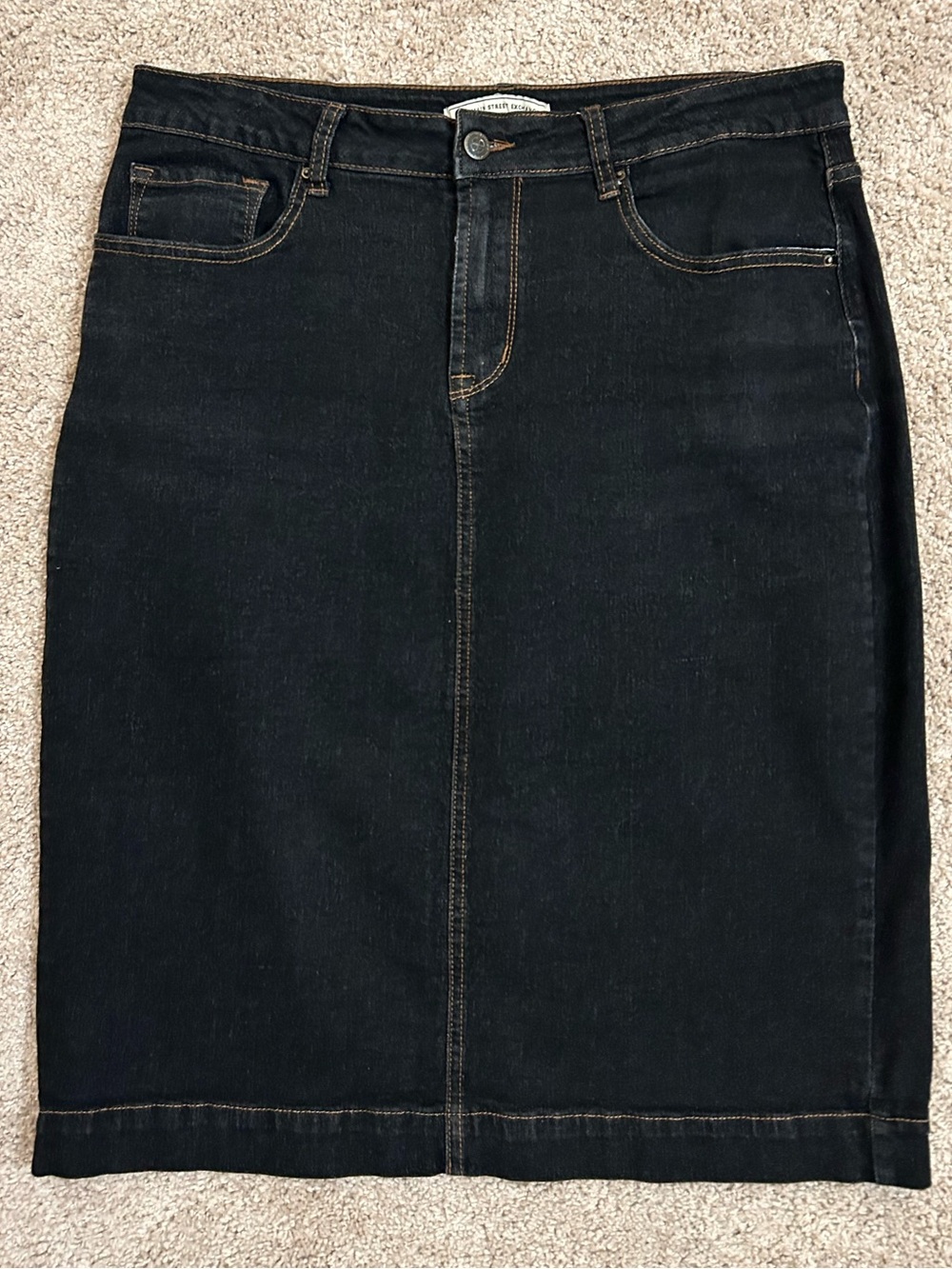 Women's Dark Wash Denim Skirt